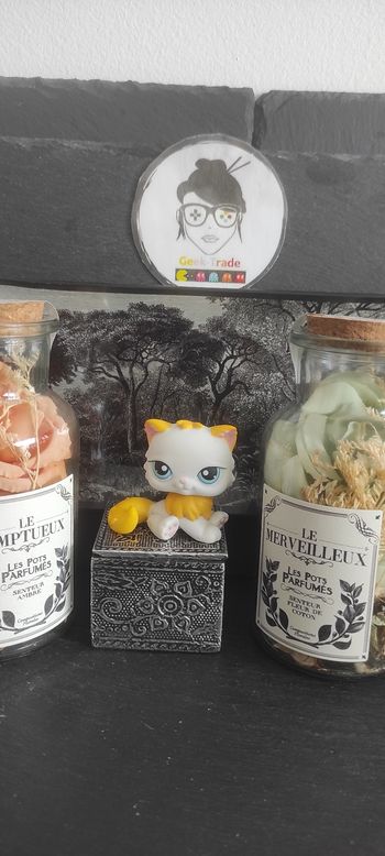 Littlest Petshop Pet Shop LPS Authentic  Authentique cat Chat Persian 207 Chat