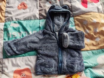 Veste polaire bleu chiné