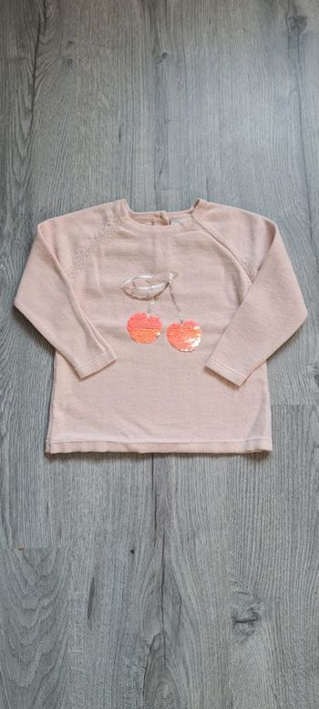 Pull cerises TAO 18 mois