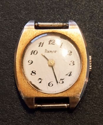 Montre Flamor dorée mécanique RARE