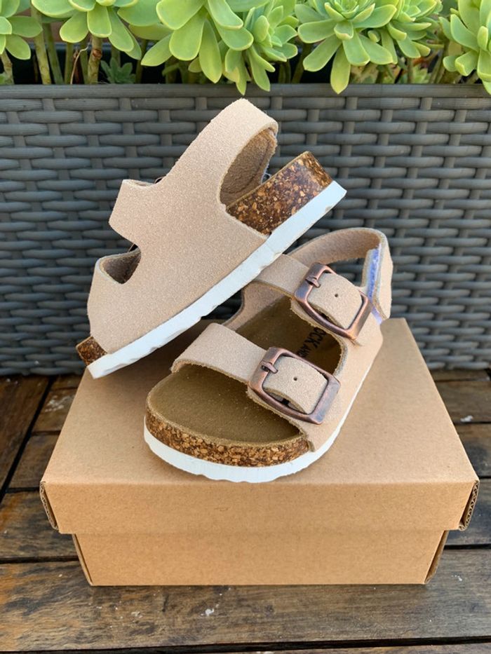 Sandales mixte 23 beige - photo numéro 2
