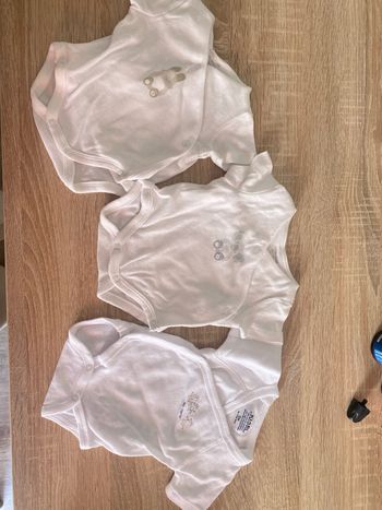 Lot 3 bodies manches courtes