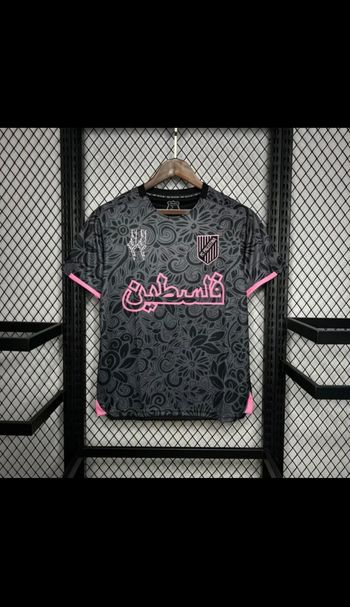 Maillot palestine noir & rose - taille m - neuf avec étiquette