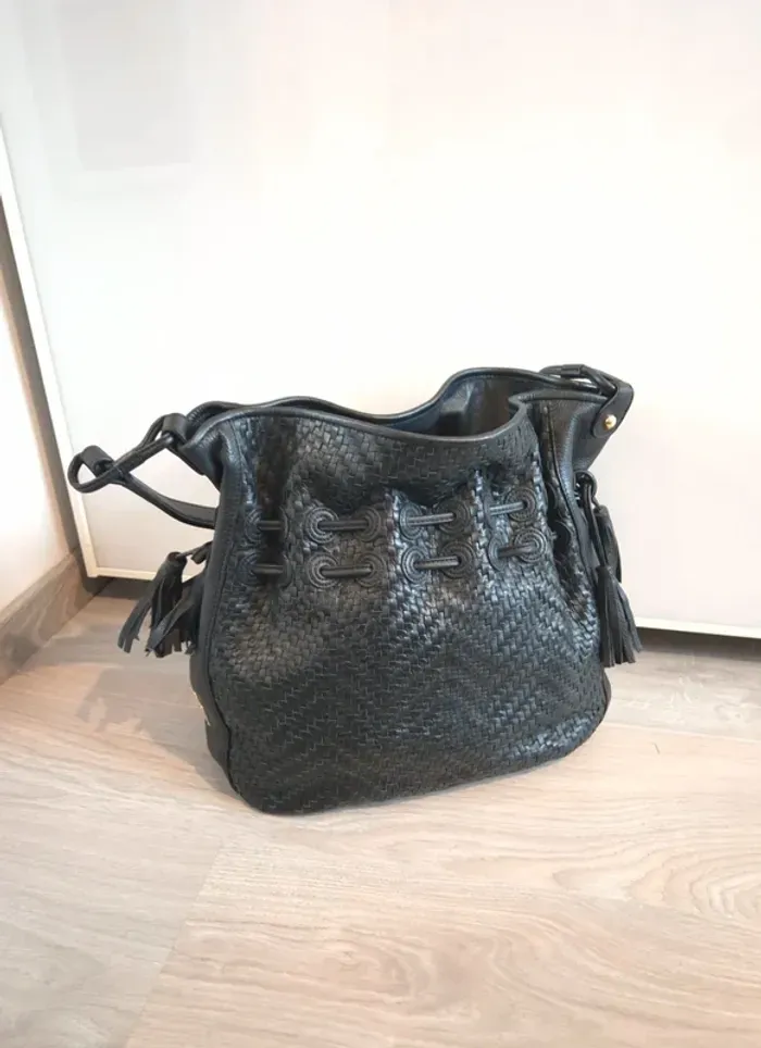 Sac à main en cuir seau le tanneur - photo numéro 1