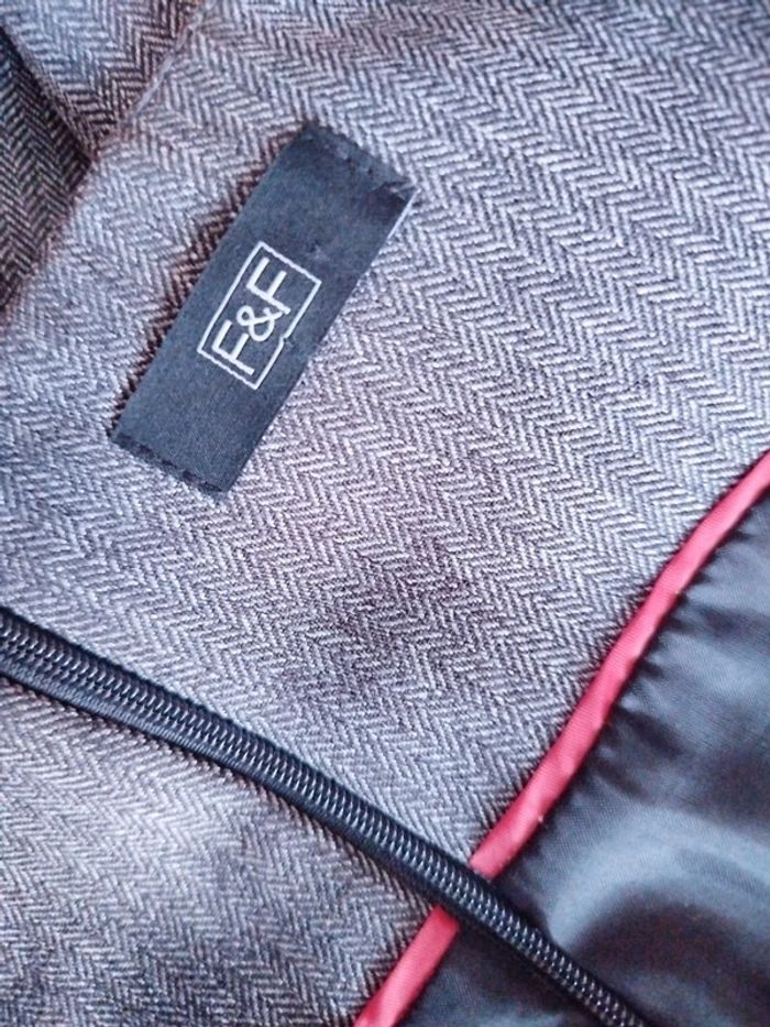 Robe cintrée gris chiné classique - photo numéro 7