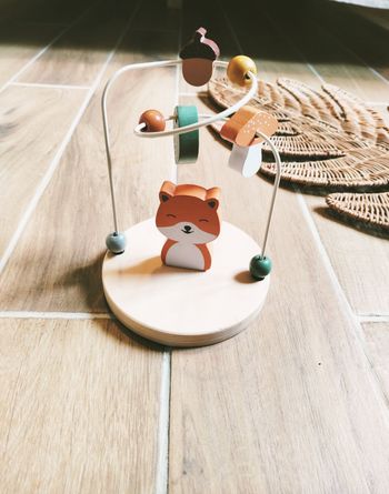 🦊Jeu de motricité fine - Petit boulier en bois - Thème renard et forêt - Maisons du monde - 