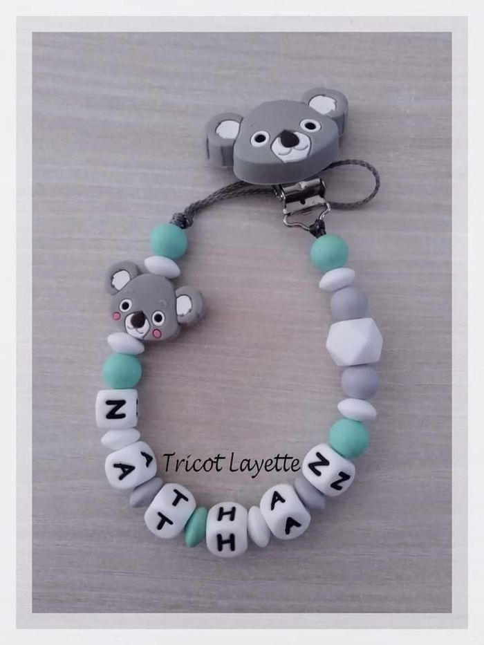 Attache tétine koala