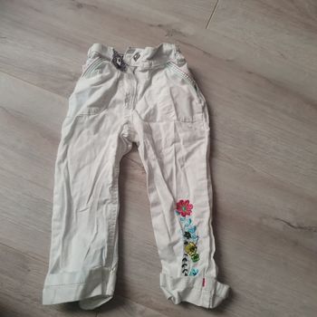 Pantacourt blanc 4 ans fille orchestra