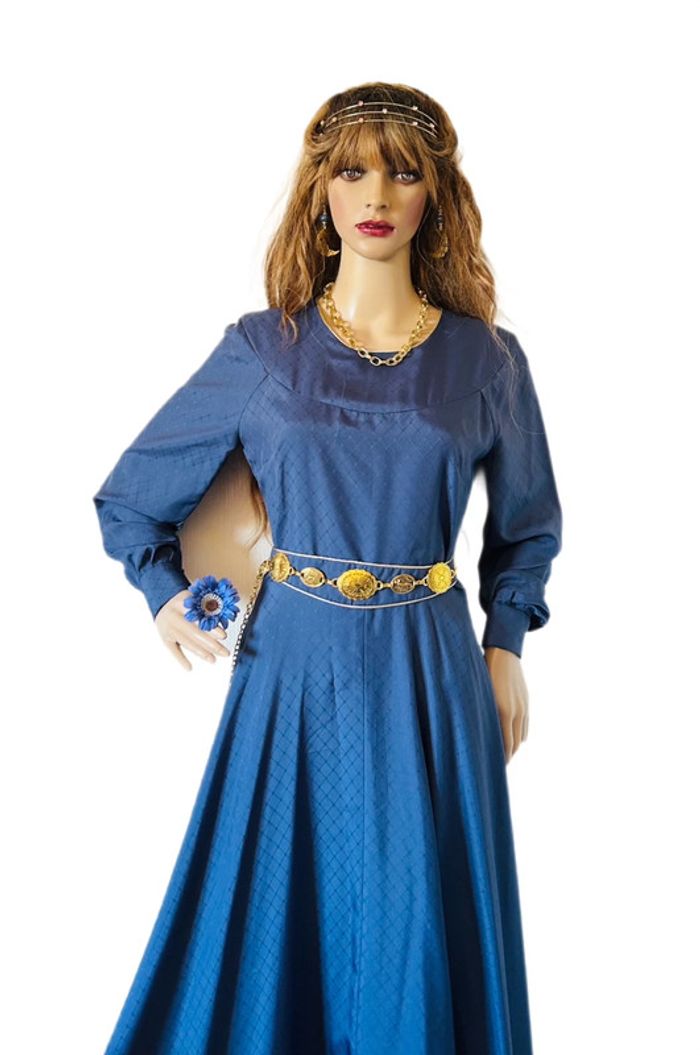 💙Magnifique longue robe bleue vintage style médiéval féerique fairycore medieval blue dress💙 - photo numéro 17