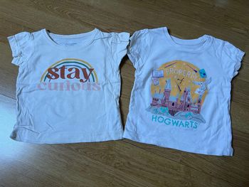 Lot de 2 tshirts manches courtes 9-12 mois
