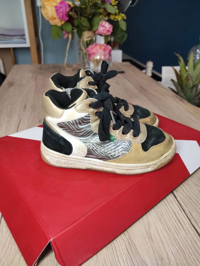 Basket cuir kickers 25 - photo numéro 3