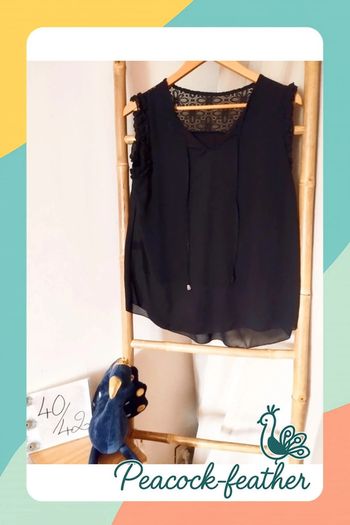 Blouse débardeur noir 40/42