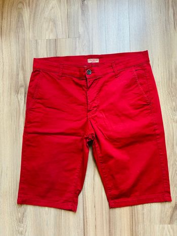 Short / Pantacourts rouge uni Homme Tony Bang Tailles 42-44