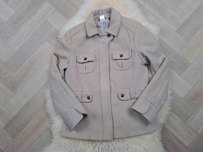 Veste en laine beige taille 38 - photo numéro 2