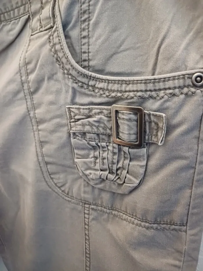Pantalon droit beige - photo numéro 4