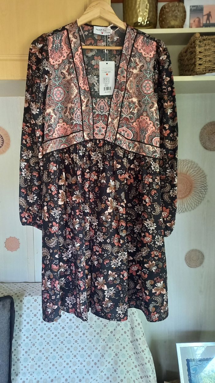 Jolie robe été bohème NafNaf neuve - photo numéro 1