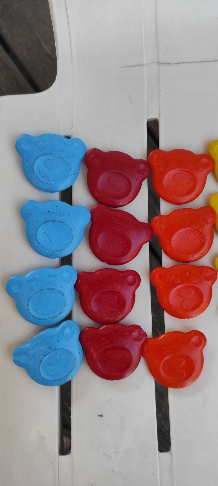 Lot 24 crayons gras ours spécial bébé - photo numéro 2