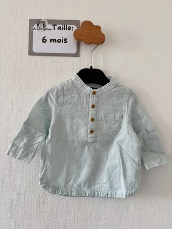 Chemise bleu - taille 6 mois 🌼