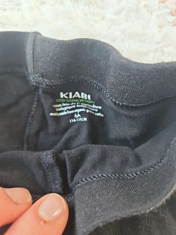 Pantacourt legging 3 /4 noir kiabi taille 6 ans - photo numéro 3