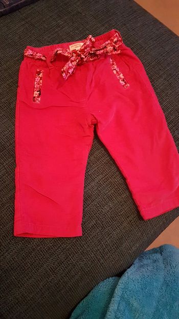 Pantalon velours rose