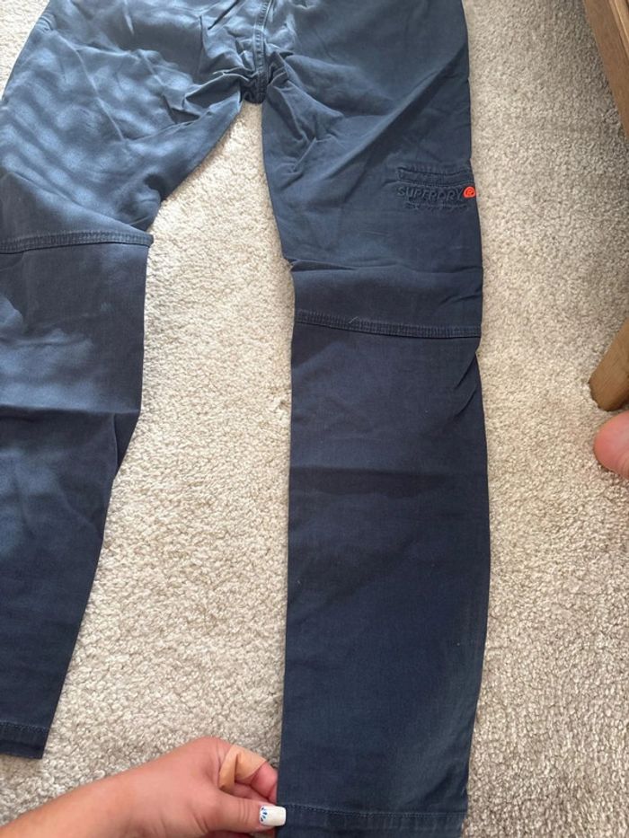 Chino bleu marine superdry taille 40 - photo numéro 10
