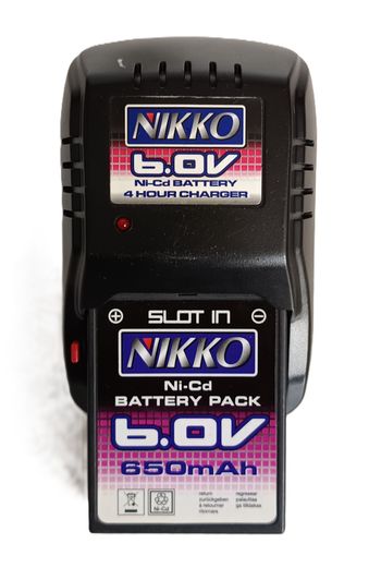 Batterie Originale Nikko NiCad 6v / 650mAh modélisme, jouet .. + chargeur EU