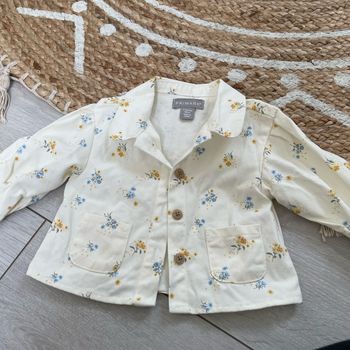 Veste légère fleuries