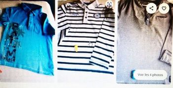 Lot polos  - 8 ans