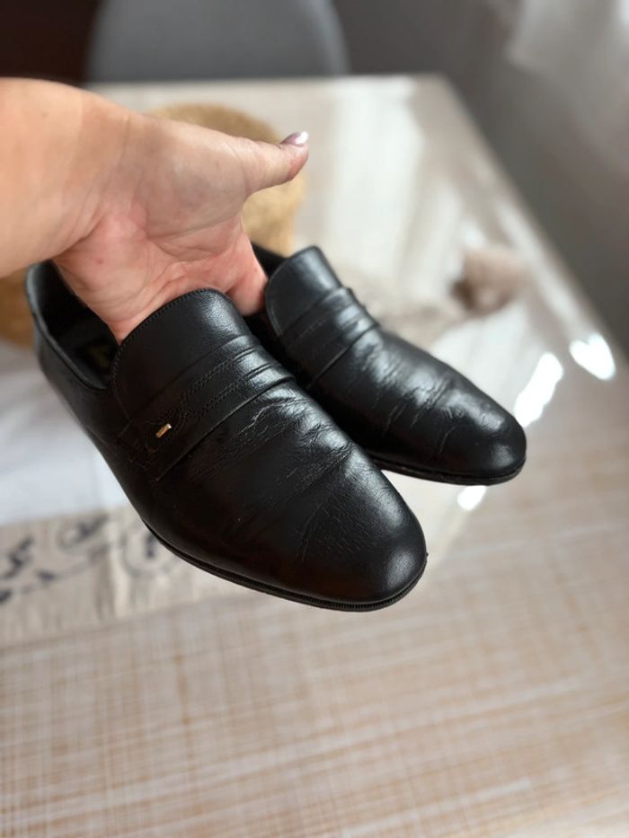 Mocassin Pierre Vyllar - 100% cuir - noir made in france - pointure 39 - photo numéro 4