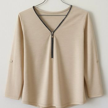 Blouse fluide beige Zara