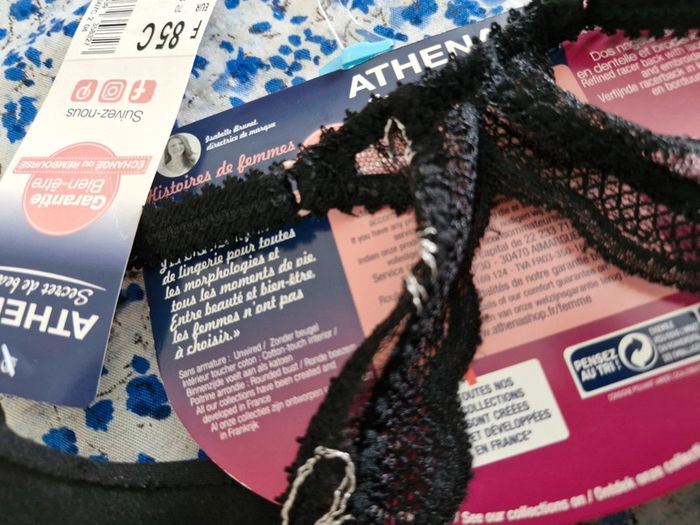 Soutien gorge triangle 85C Athena - photo numéro 4