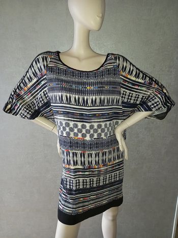 robe morgan noire blanche et coloré taille 40