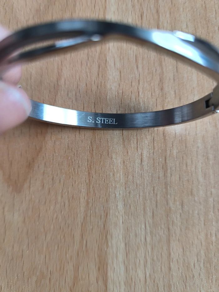 Bracelet argenté S. Steel - photo numéro 3