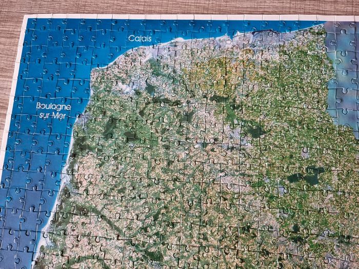 Puzzle 1000 pièces Vue Satellite du Nord de la France - photo numéro 2