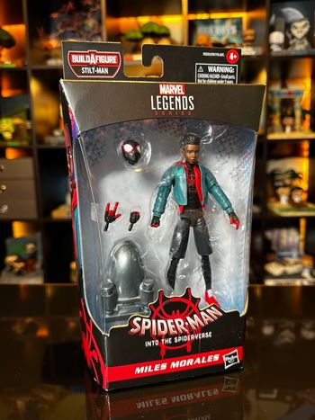 Marvel Legends Miles Morales Spider-Verse – Figurine Hasbro + BAF Stilt-Man