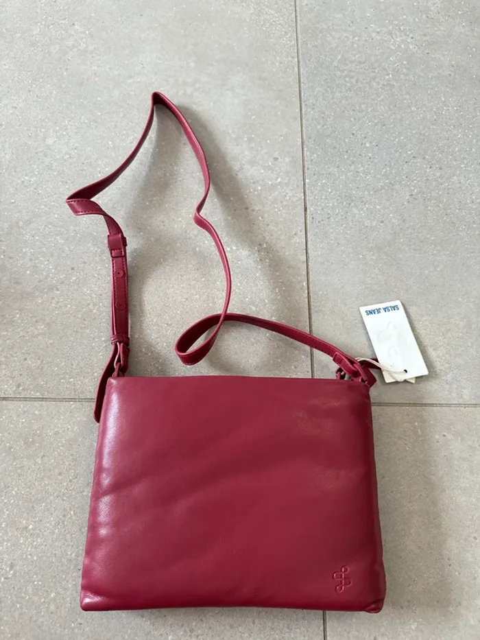 Sac à bandoulière bordeaux Salsa Jeans, neuf avec étiquette, 26*20cm valeur 60€