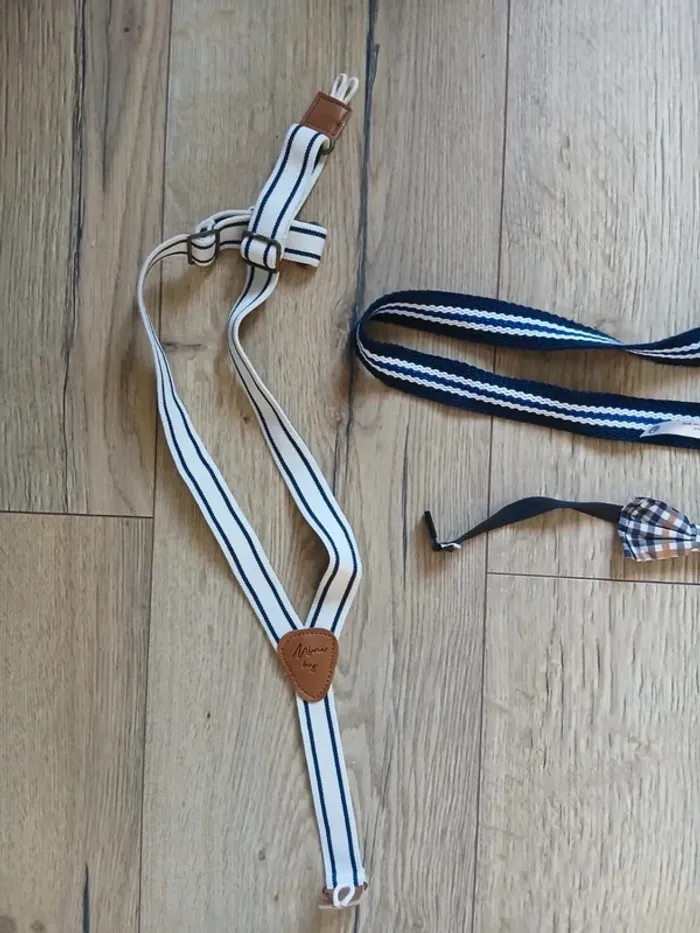 Lot de bretelles, nœud papillon ceinture enfant - photo numéro 2
