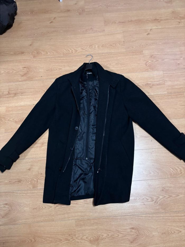 Manteau mi long noir