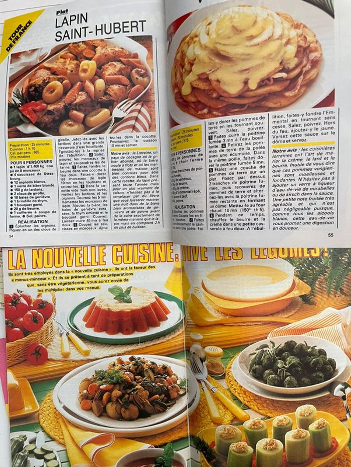 Rare lot de 3 Guides  1985 Cuisine culinaire anciennes 38 revues 1985 ajoutez moi à vos favoris - photo numéro 8