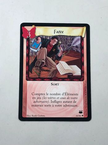 Carte harry potter Farce