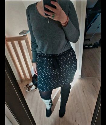 Superbe jupe camaïeu paperbag