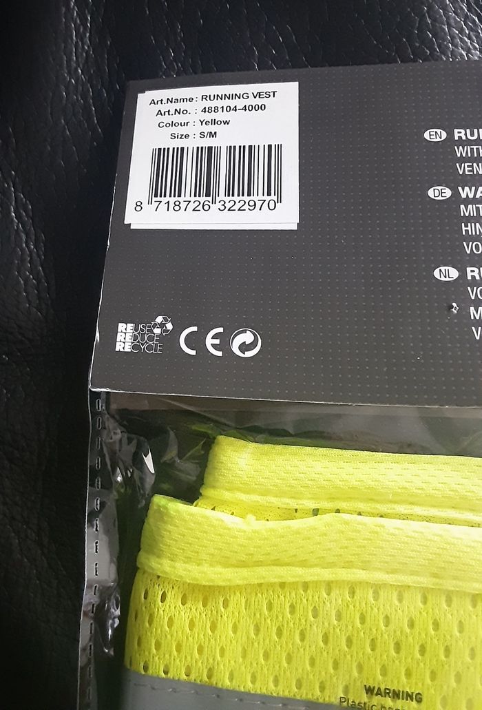 Gilet réfléchissant de running neuf - photo numéro 4