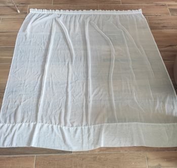 Double rideaux blanc