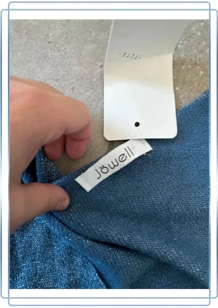 Pull bleu pailleté Jowell, neuf avec étiquette taille XL - photo numéro 3