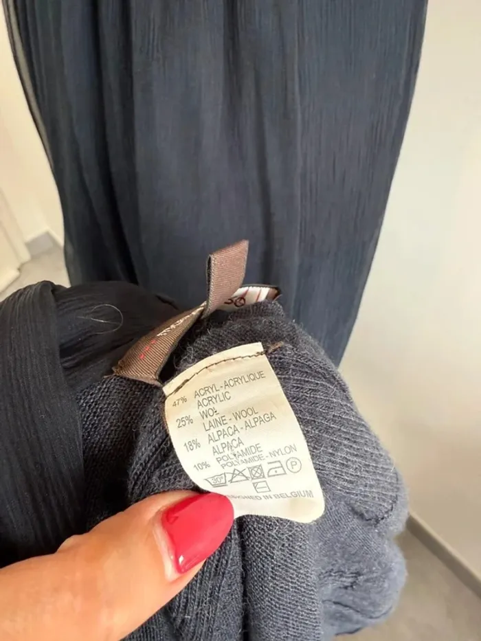 Robe en soie et gilet Marie Méro marine taille 40 très bon état - photo numéro 13