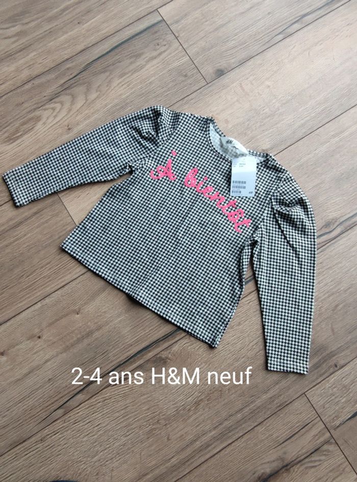 Tee-shirt à manches longues H&M 2-4 ans à bientôt