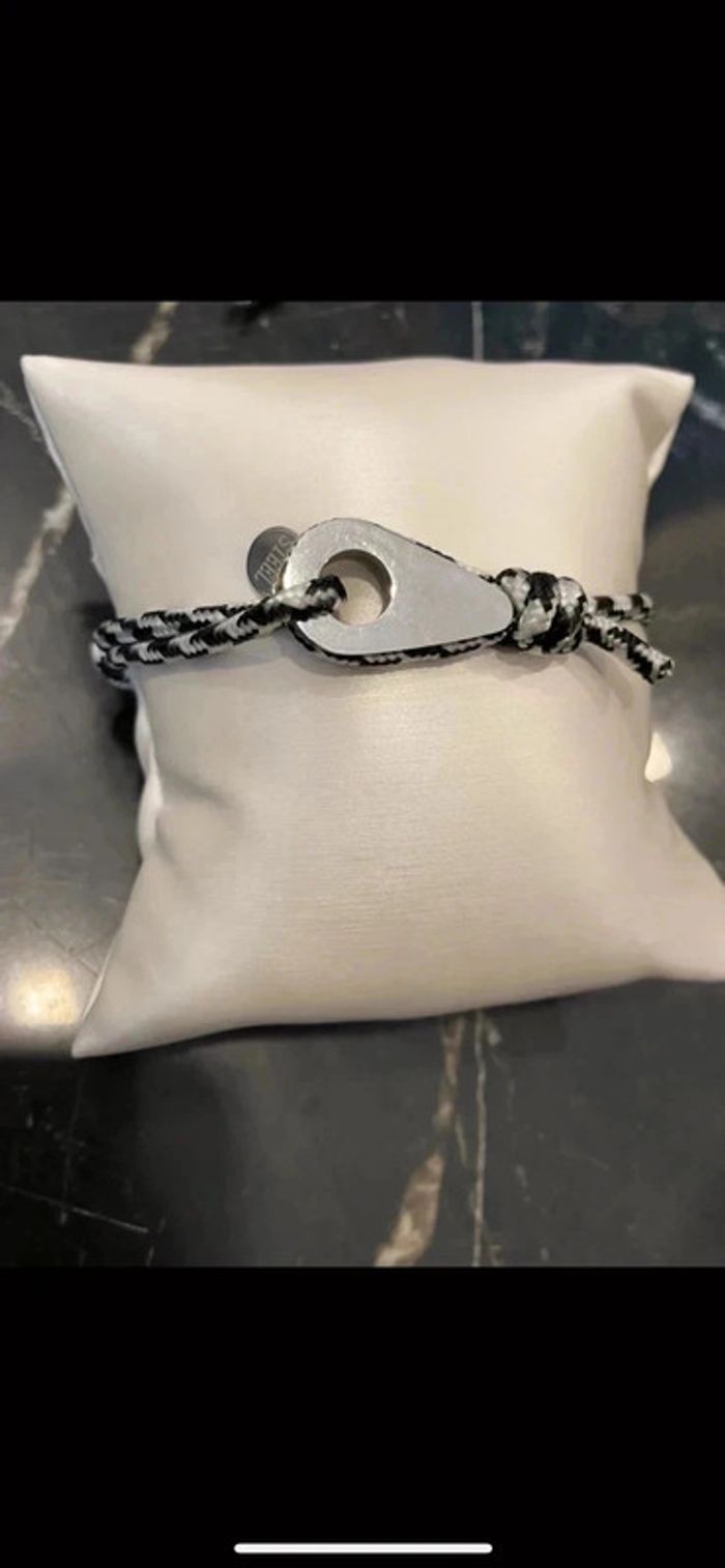 Bracelet poulie blanc et noir