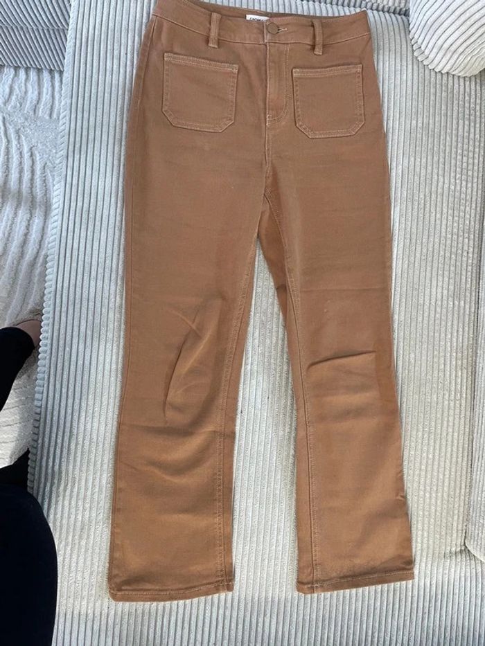 Pantalon évasée marron