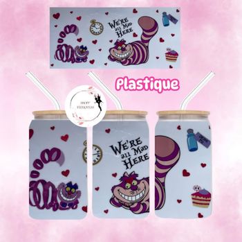 Cheshire Gâteau UV DTF - Gobelet en plastique