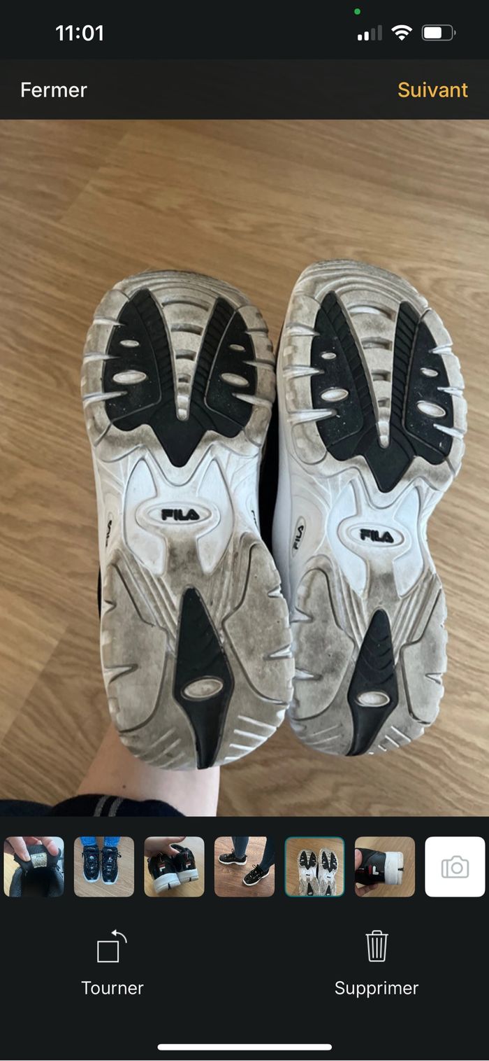 Baskets Fila noires vernies - photo numéro 7